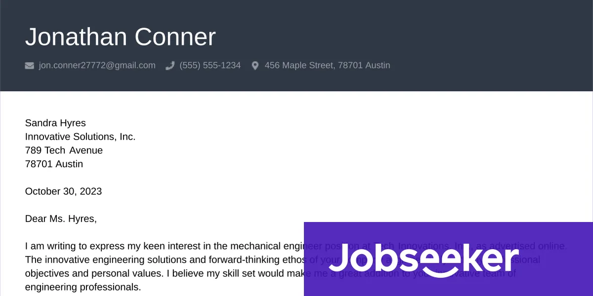 39193 engineering cover letter structure