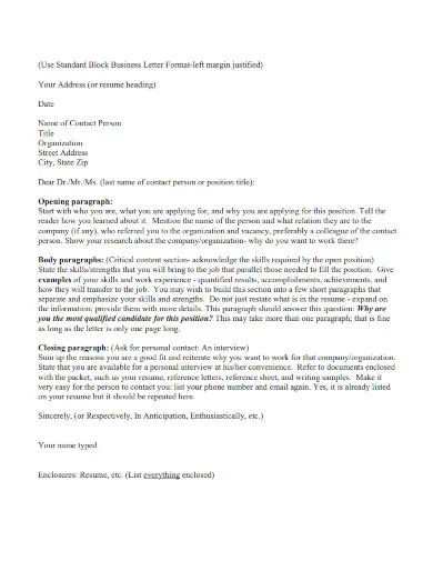 39207 cover letter skills