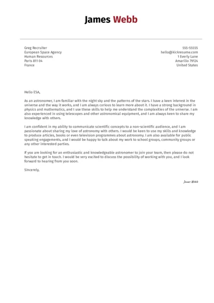 39213 kickresume cover letter guide