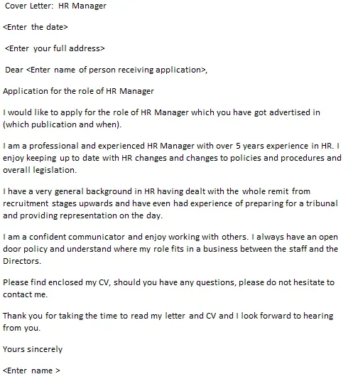 39217 hr manager cover letter example image 2