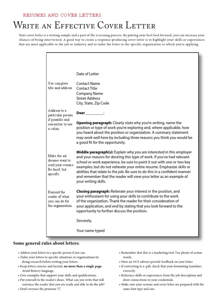 39228 cover letter basics