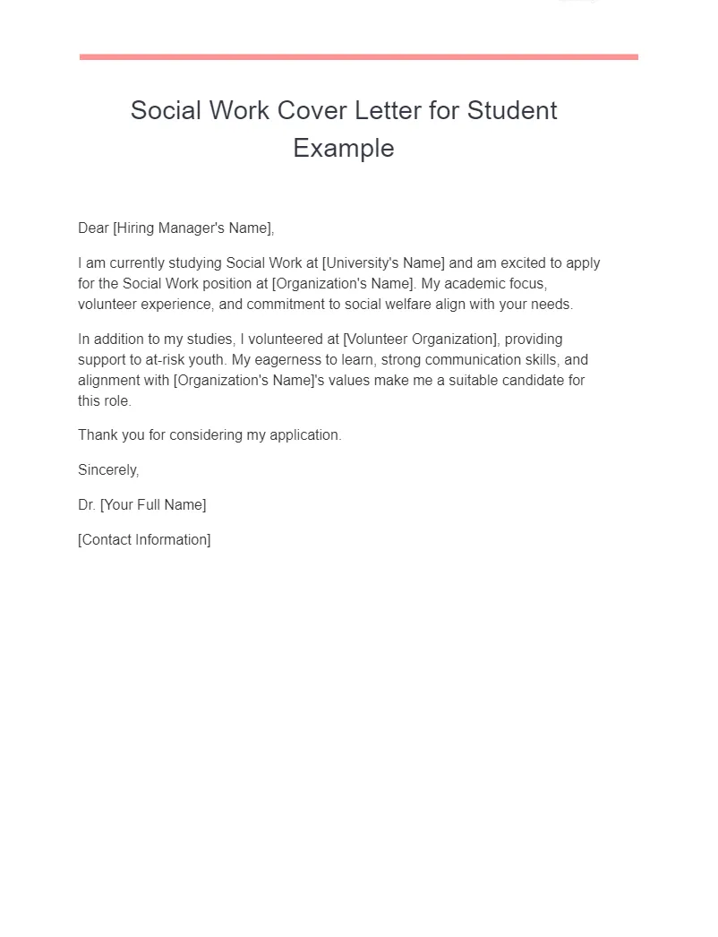 39234 school social worker cover letter header